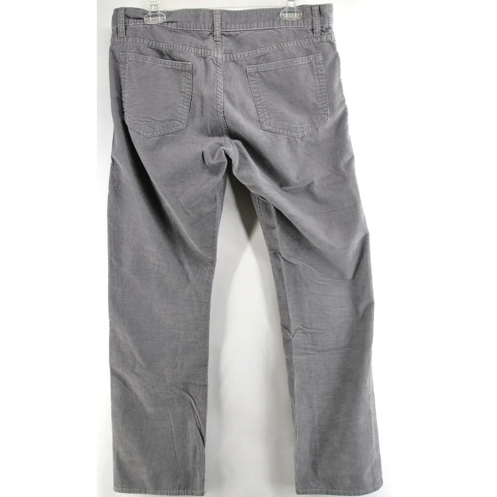J. Crew 484 Slim Fit Corduroy Pants Mens 33 X 30 Gray 100% Cotton